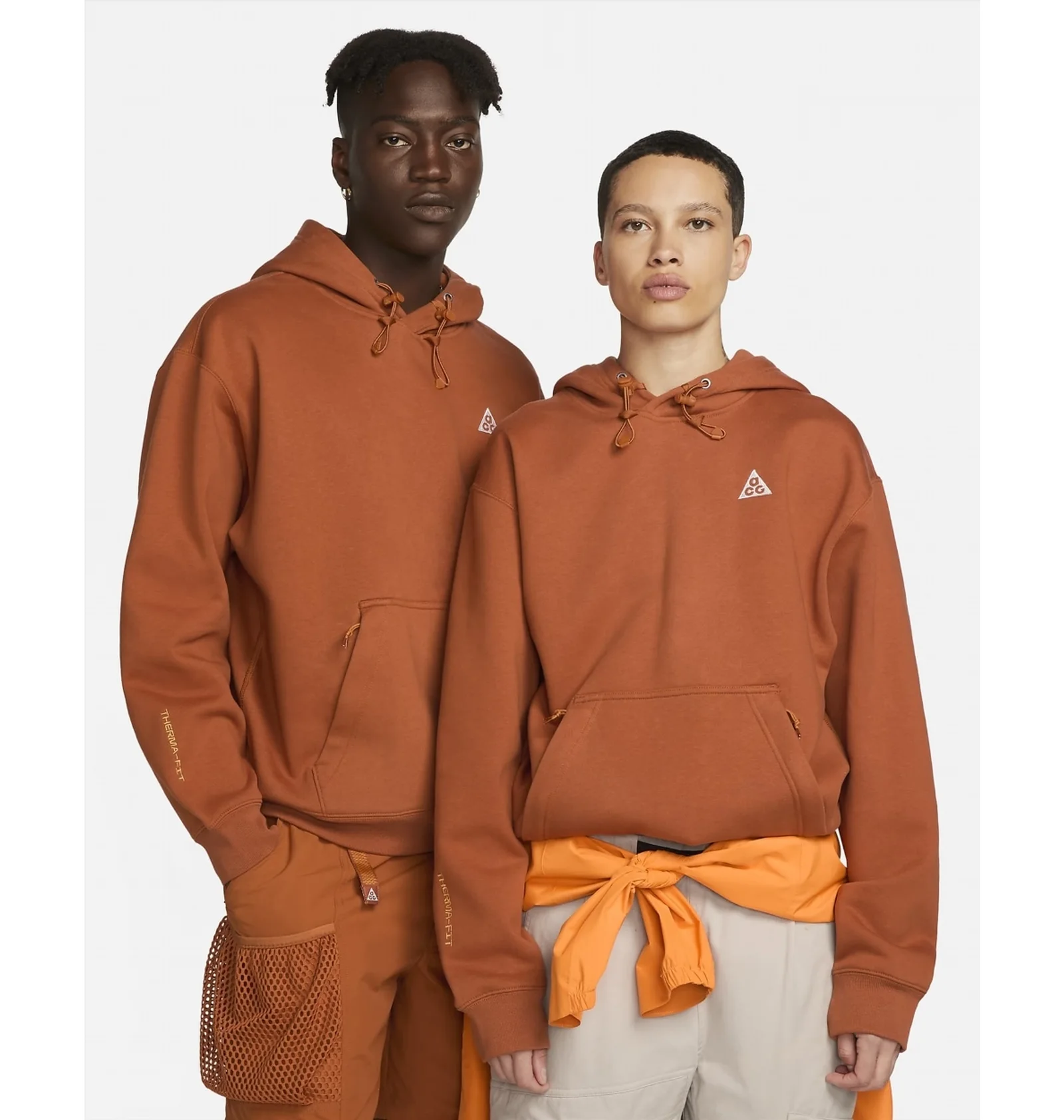 ᐉ Худі чоловіче Nike Acg Therma-Fit Fleece Pullover Hoodie Brown