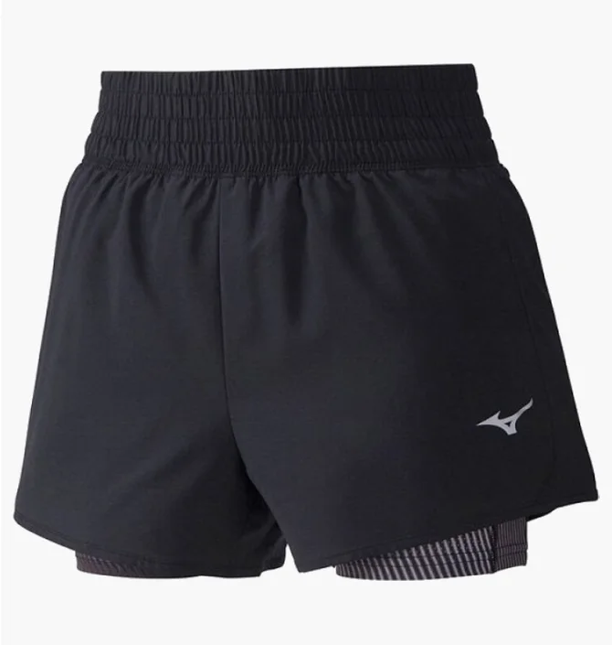 Шорти жіночі Mizuno 4.5 2In1 Black J2GB030109