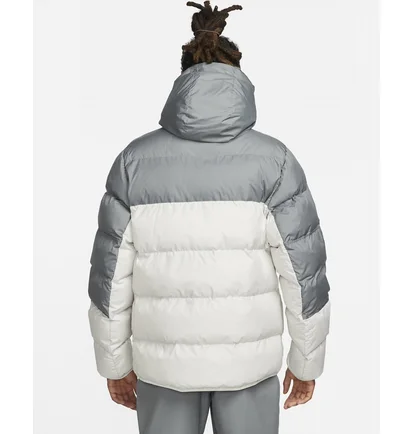 Куртка чоловіча Nike M Nk Sf Wr Pl-Fld Hd Jkt Grey/White Dr9605-084