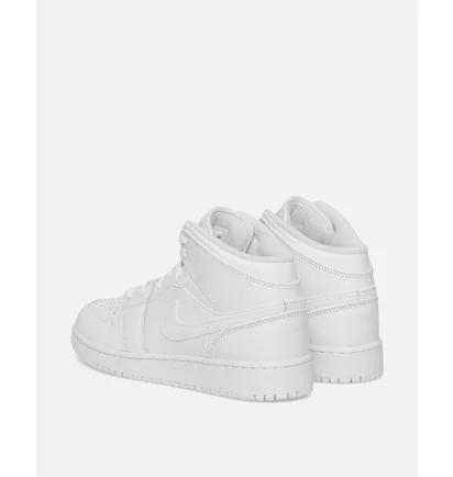 Кроссовки детские Nike Air Jordan 1 Mid (Gs) Sneakers White 554725-136