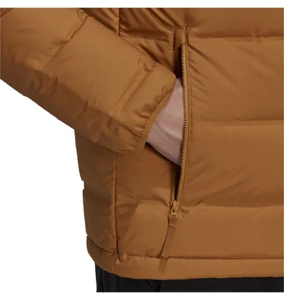 Куртка чоловіча Adidas Helionic Down Hooded Jacket Brown GU3953