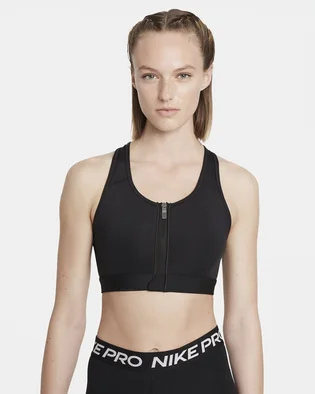 Топ жіночий Nike W Df Swsh Zip Front Bra Black DD1205-010