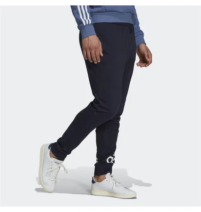 Штани чоловічі Adidas Essentials French Terry Tapered Cuff Logo Pants Black GK8979