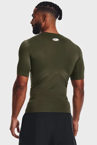 Термобелье унисекс Under Armour Hg Armour Comp Ss Olive 1361518-390
