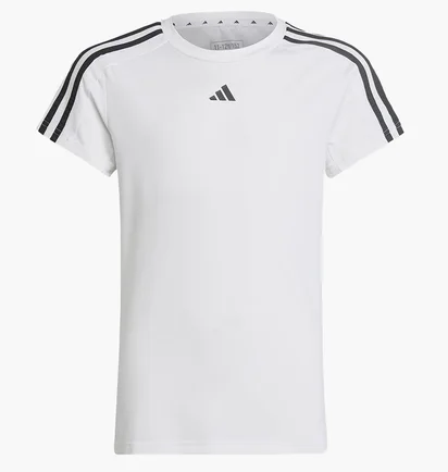 Футболка детская Adidas Train Essentials Aeroready 3-Stripes Slim-Fit Training White HR5774