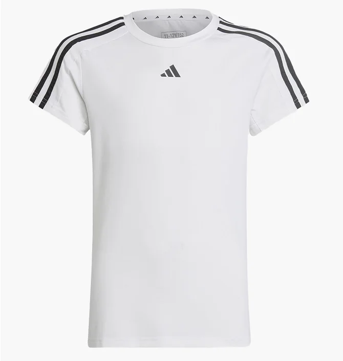 Футболка детская Adidas Train Essentials Aeroready 3-Stripes Slim-Fit Training White HR5774