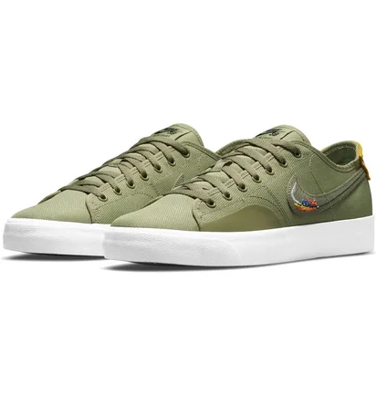Кроссовки унисекс Nike Sb Blzr Court D V D L Skate Shoes Olive CZ5605-300