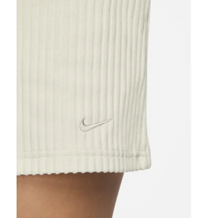 Шорты женские Nike Sportswear Chill Knit High-Waisted Slim 3 Ribbed Shorts Beige FN3674-104