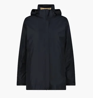 Парка женская CMP Zip Hood Detachabl Black/Beige 35K3796D-U901