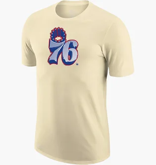 Футболка чоловіча Nike Nba Philadelphia 76Ers Earned Edition Beige CZ7301-280