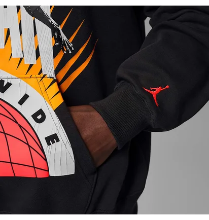 Худі чоловіче Air Jordan Brooklyn Fleece MenS Pullover Hoodie Black IF1843-045