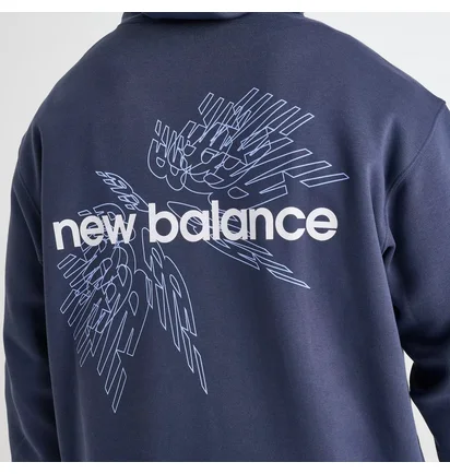 Худи мужское New Balance Rotation Blue MT51637