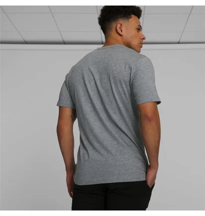Футболка мужская Puma Essentials+ V-Neck Tee Grey 586277-03