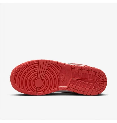 Кроссовки детские Air Jordan 1 Low Se Older White/Red FJ3465-160