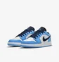 Кросівки дитячі Air Jordan 1 Low Light Blue/White 553560-144