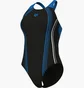 Купальник женский Arena Clear Lines Swimsuit V Back Lb Black 010255-580