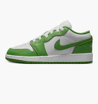 Кроссовки детские Air Jordan 1 Low Se Green/White HF4779-100