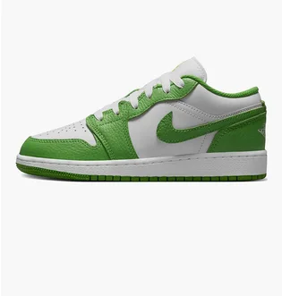 Кроссовки детские Air Jordan 1 Low Se Green/White HF4779-100