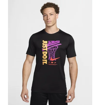 Футболка чоловіча Nike Dri-Fit Basketball T-Shirt Black FZ8085-010