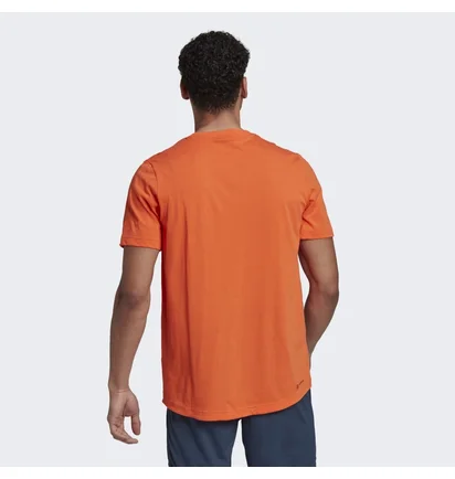 Футболка чоловіча Adidas Designed To Move Logo Tee Orange Hm4802
