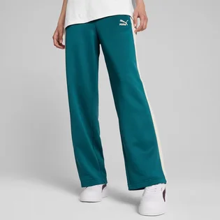 Леггинсы женские Puma Iconic T7 Knitted Track Pants Turquoise/Beige 627996-22