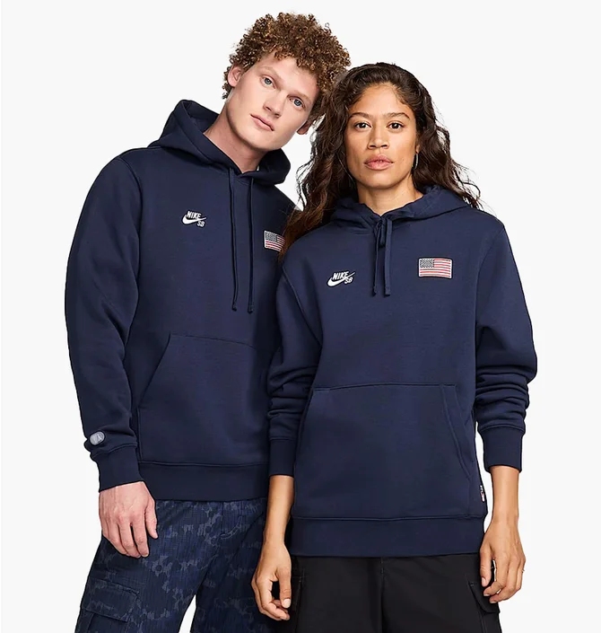 Худи унисекс Nike Sb Fleece Pullover Hoodie Blue FZ4102-451