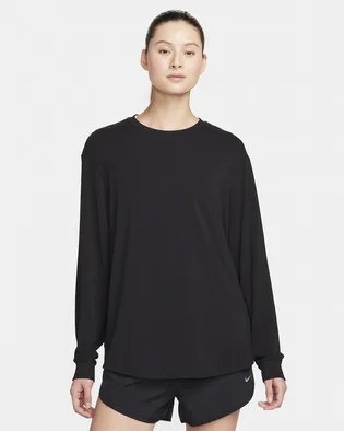 Лонгслів жіночий Nike One Relaxed Dri-Fit Long-Sleeve Top Black FN2817-010