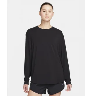 Лонгслив женский Nike One Relaxed Dri-Fit Long-Sleeve Top Black FN2817-010