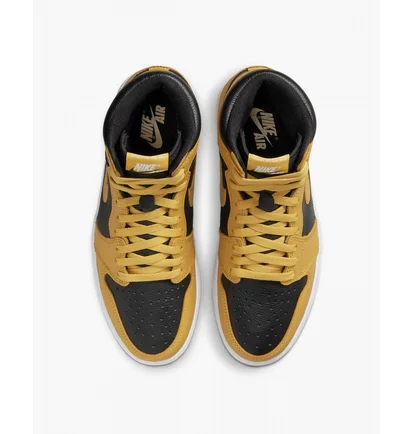 Кроссовки мужские Air Jordan 1 Retro High Og Black/Yellow 555088-701