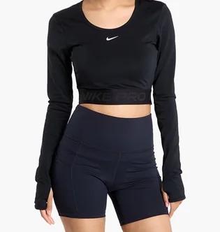 Лонгслив женский Nike Pro Dri-Fit Shine Black HV9992-010