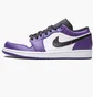 Кросівки чоловічі Air Jordan 1 Low White/Violet 553558-500