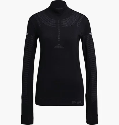 Лонгслив женский Adidas Primeknit Running Mid-Layer Black H13228
