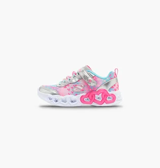 Кроссовки детские Skechers Infinite Heart Lights Multi/Metallic 303261L-SMLT