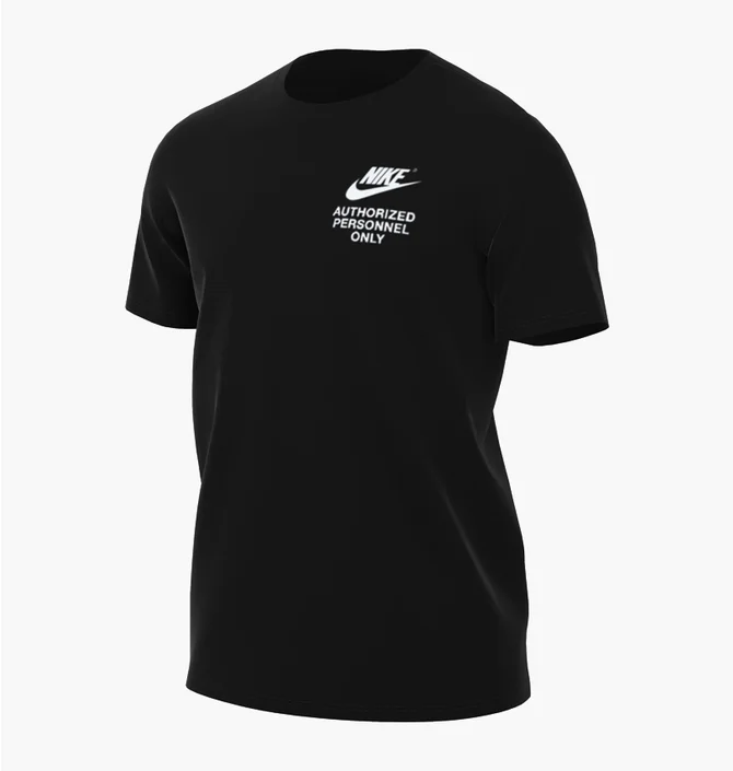 Футболка чоловіча Nike M Nsw Authrzd Personnel Tee Black Dm6427-010