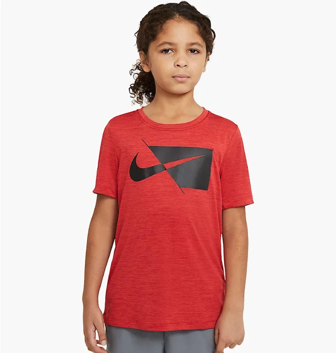 Футболка детская Nike Dri-Fit Hbr Ss Top Red DA0282-657