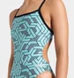 Купальник женский Arena Escape Swimsuit Challenge Back 44 Turquoise 007739-580