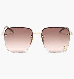 Солнцезащитные очки женские SAINT LAURENT Brown/Gold SL-312M-008-58