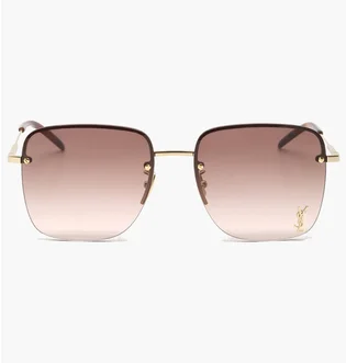 Солнцезащитные очки женские SAINT LAURENT Brown/Gold SL-312M-008-58