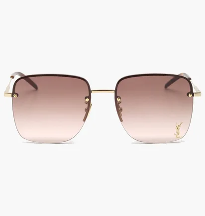 Солнцезащитные очки женские SAINT LAURENT Brown/Gold SL-312M-008-58