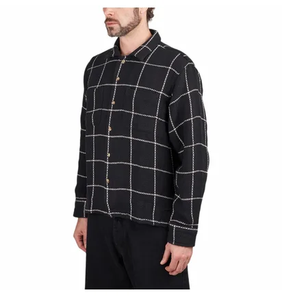 Рубашка мужская OBEY Santo Woven Shirt Black 181200384-BKM
