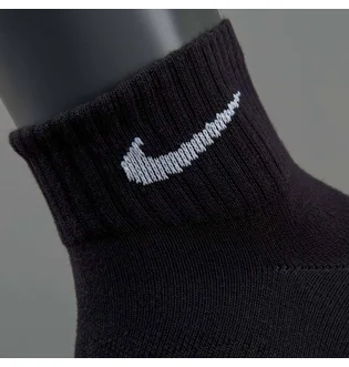 Шкарпетки унісекс Nike Lightweight Quarter (3 пари) Black SX4706-001