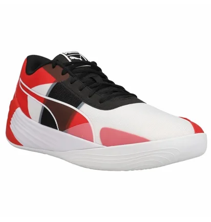 Кросівки чоловічі Puma Fusion Nitro Team Basketball Shoes White/Red 377035-02