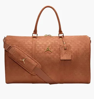Сумка чоловіча Nike Suede Monogram Duffel Brown LM9205-X6X