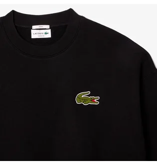 Свитшот унисекс Lacoste Loose Fit Badge Black SH2741.031