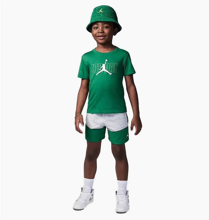 Спортивний костюм дитячий Air Jordan 2-Piece Stacked Mixed Set Green 85D767-G2H