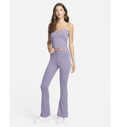 Легінси жіночі Nike Sportswear Chill Knit Tight Mini-Rib Flared Leggings Violet FQ2113-509