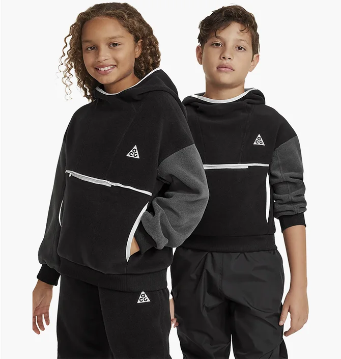 Худи детское Nike Acg Icon Fleece Polartec Wolf Tree Black DQ8730-010