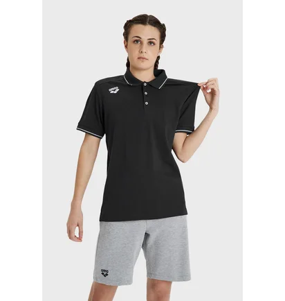 Поло унисекс Arena Team Poloshirt Solid Black 004901-500
