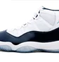 Кроссовки мужские Air Jordan 11 Retro White/Blue 378037-123