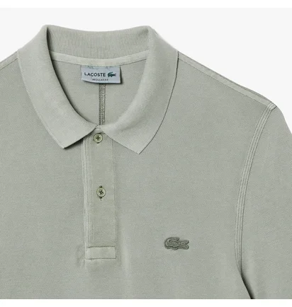 Поло мужское Lacoste Organic Cotton Natural Dye Polo Light Grey PH5603-51-K34